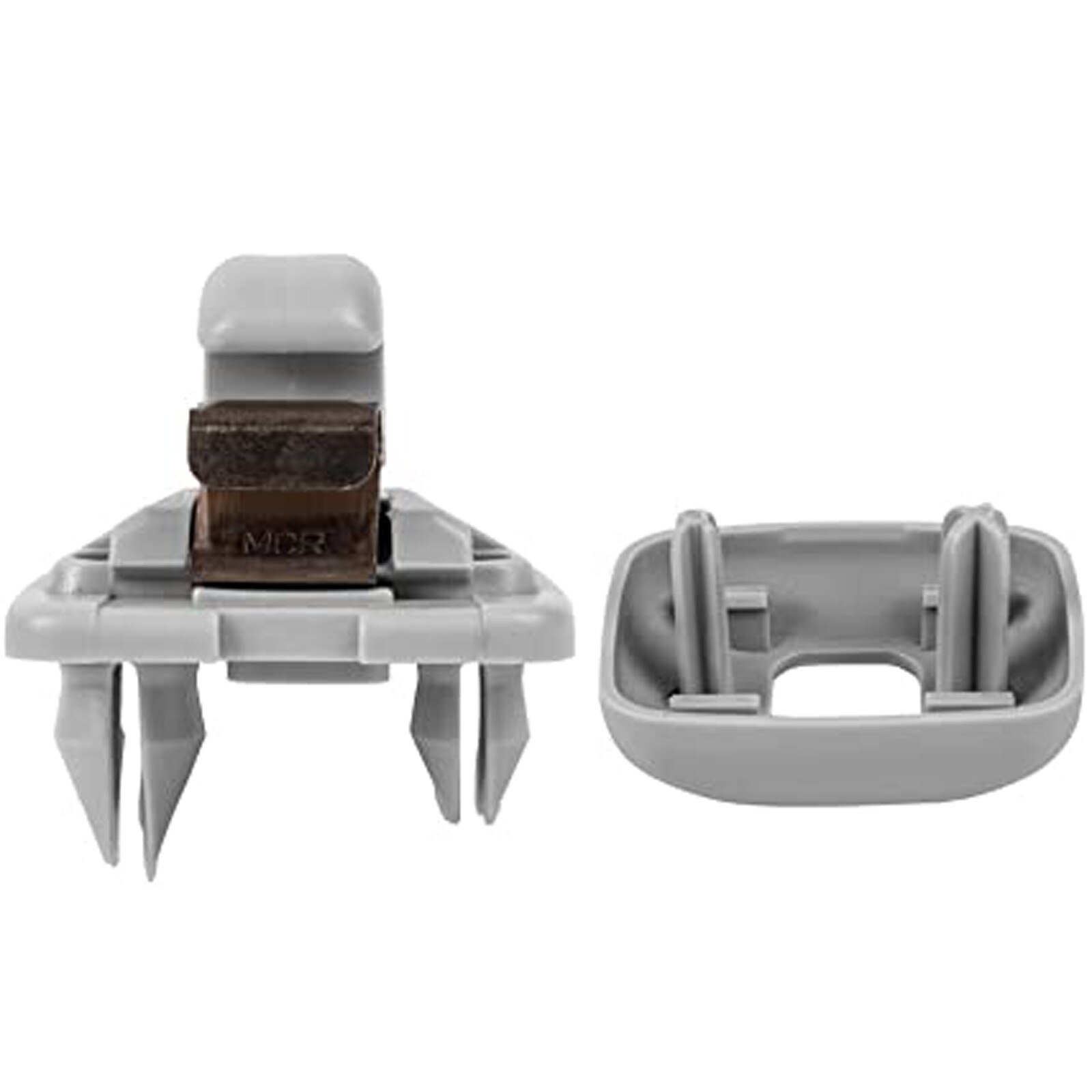 Clips de fixation pour pare-soleil intérieur, crochets gris pour pare-soleil intérieur, support d'attache, boucle en plastique, crochets en plastique durables pour pare-soleil