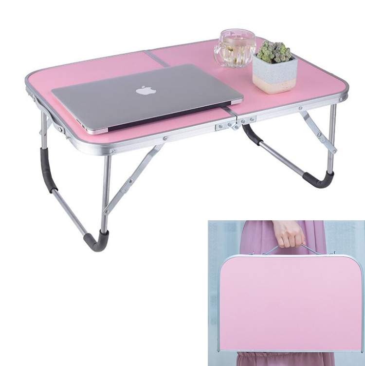 Double Folding Laptop Table Portable Computer Desk PC Laptop Notebook Table for Writing Home Office Furniture