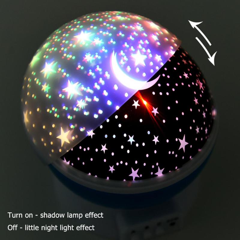 Romantic Starry Sky LED Projector USB Night Light Kids Luminous Toys Chrismas Romantic Colorful Led Projection Lamp Lights