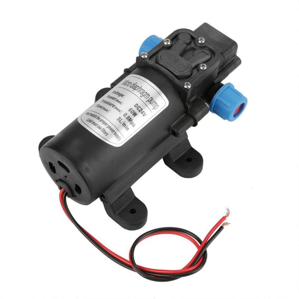 Micro Electric Diaphragm Pump High Pressure Electric Diaphragm Pump 5l / Min DC 12v 60w Water Pump 0.8mpa 5l / Min