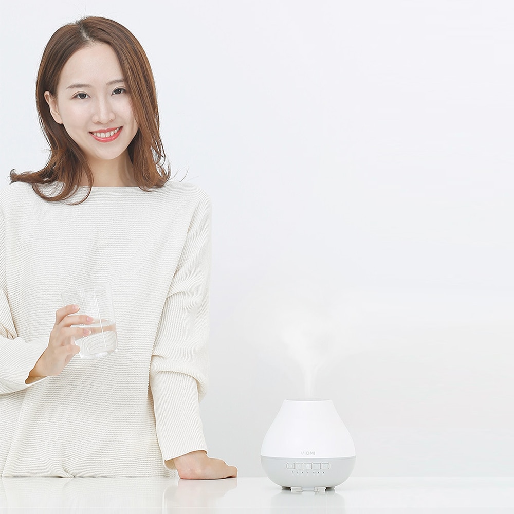 Xiaomi Viomi Humidifier Home Air Aromatherapy Aroma Diffuser 4 Color Led Lights Warm Mist 200ml Portable Timed Air Dampener