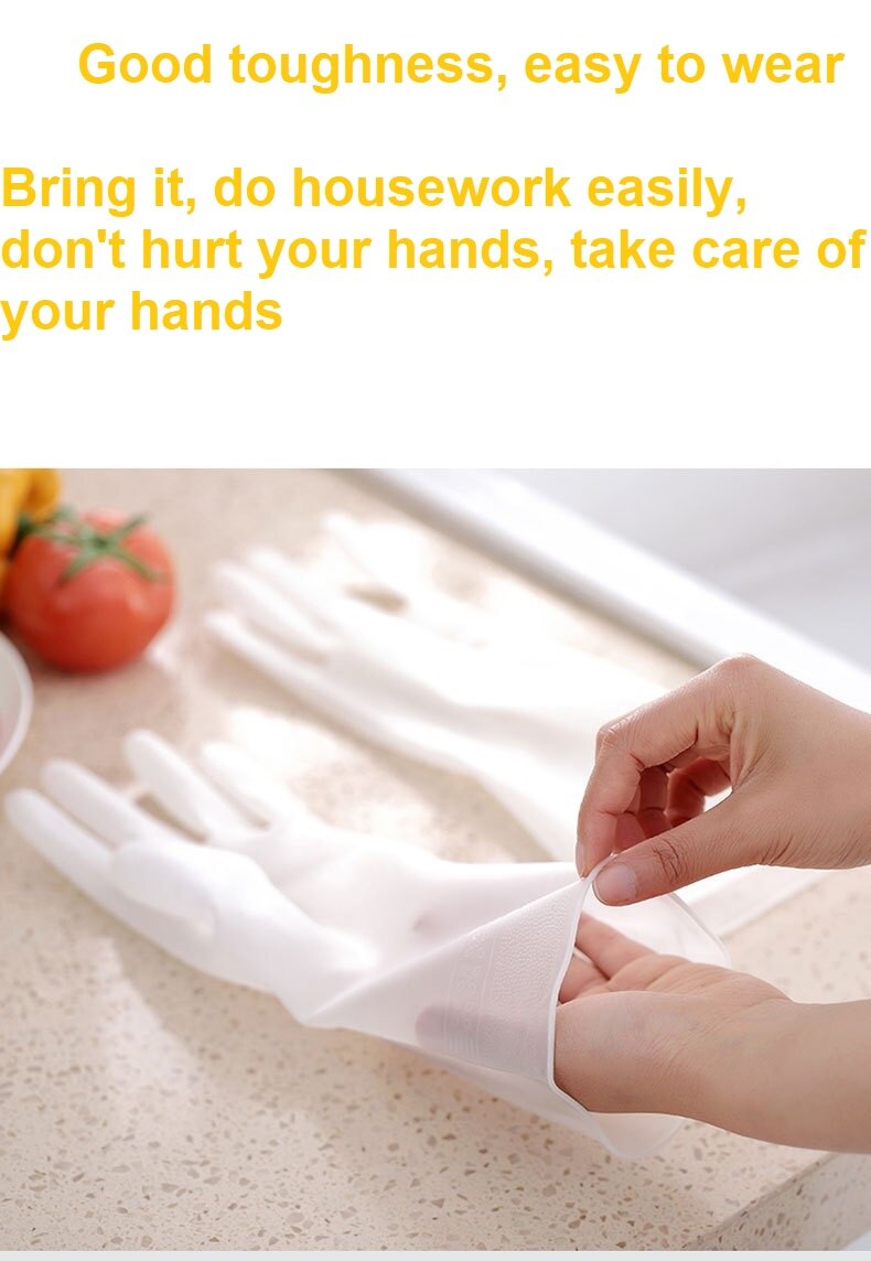 Beständig Fett Lösungsmittel Nicht-slip Küche Dish Waschen Haushalt Reinigung Scratch Beständig Handschuhe