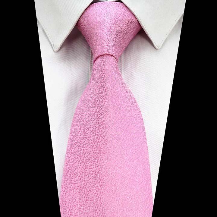 Ricnais 8cm Silk Formal Tie Red Green Solid Necktie For Mens Jacquard Gravata Suit Business Wedding Accessories Neck Tie: 04