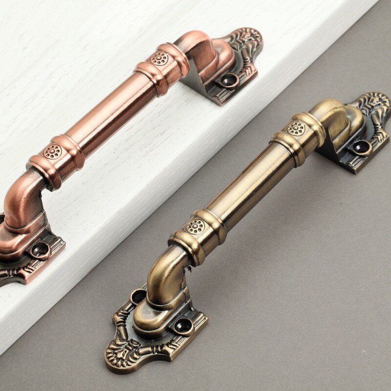 An +-tiradores de puerta Vintage, pomos antiguos, tiradores de bronce para puertas de cocina, armarios, herrajes para muebles