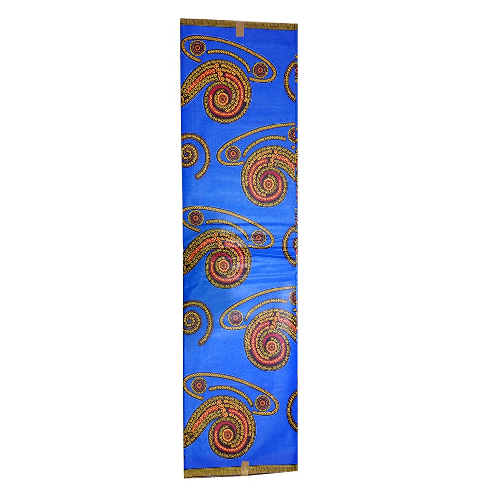 Afrikansk ankara pagne garanteret ægte ægte voks syemateriale blå 100%  bomuldssnegle mønster print stof 6 yards