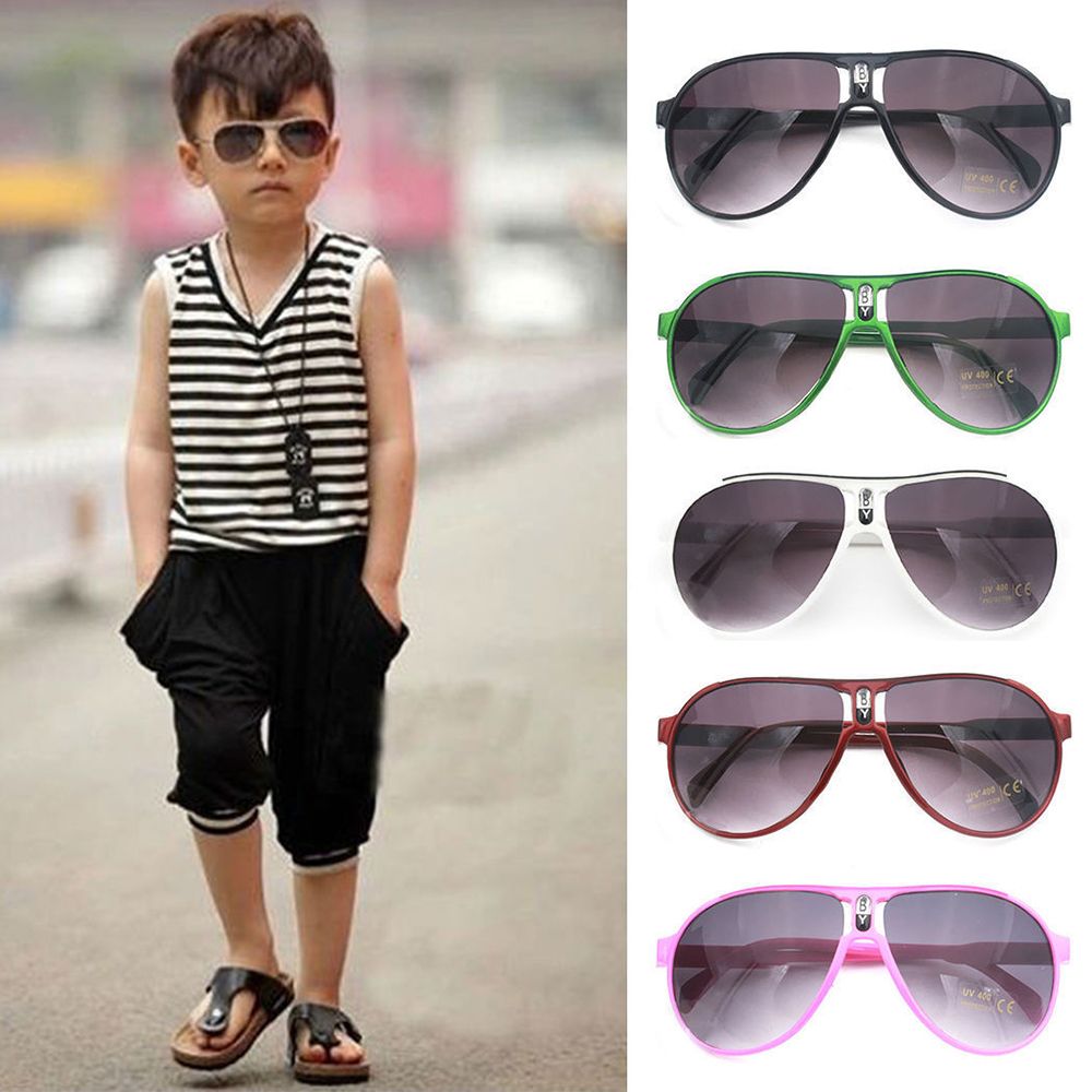 ANTI-UV Kids Sunglasses Child Boys Girls Shades Baby Glasses Outdoor Driver Goggles