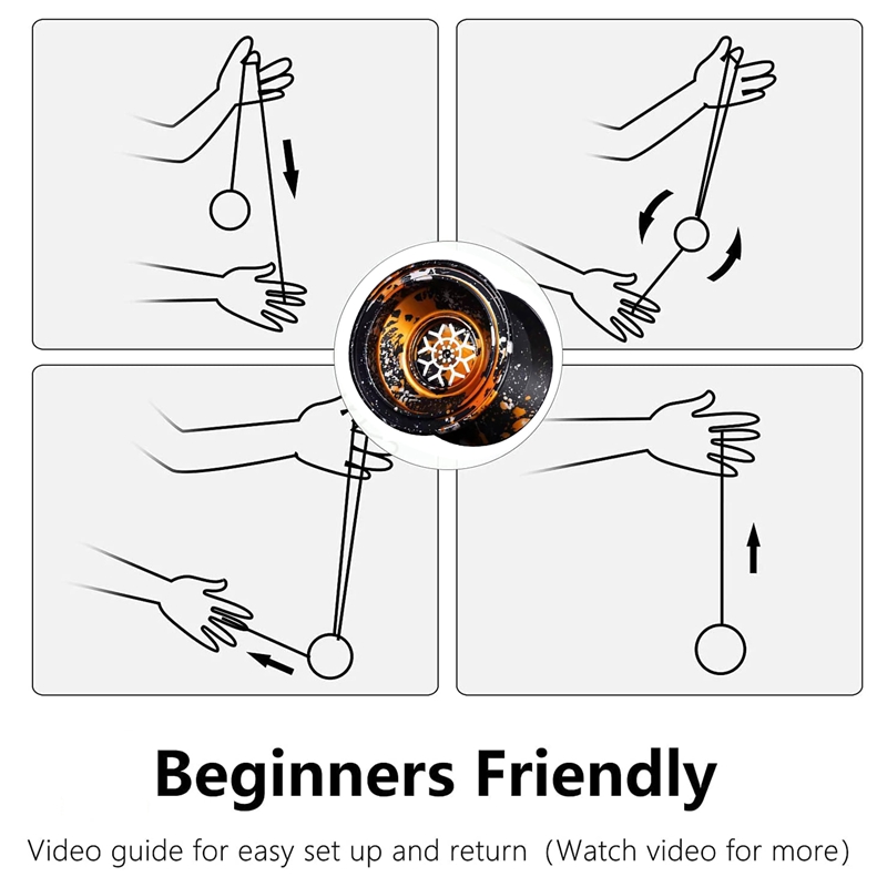 Unresponsive Yoyo Yoyo For Kids,Aluminum Beginner Yo-Yos Ball For Yoyo Players With 10 Yo Yo String