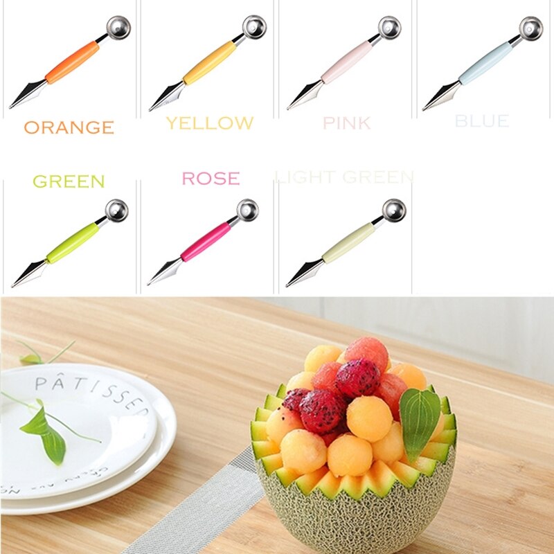 Cuchillo para tallar fruta, cuchara para helado, sandía, herramienta de bricolaje, surtido de platos fríos, 1 unidad