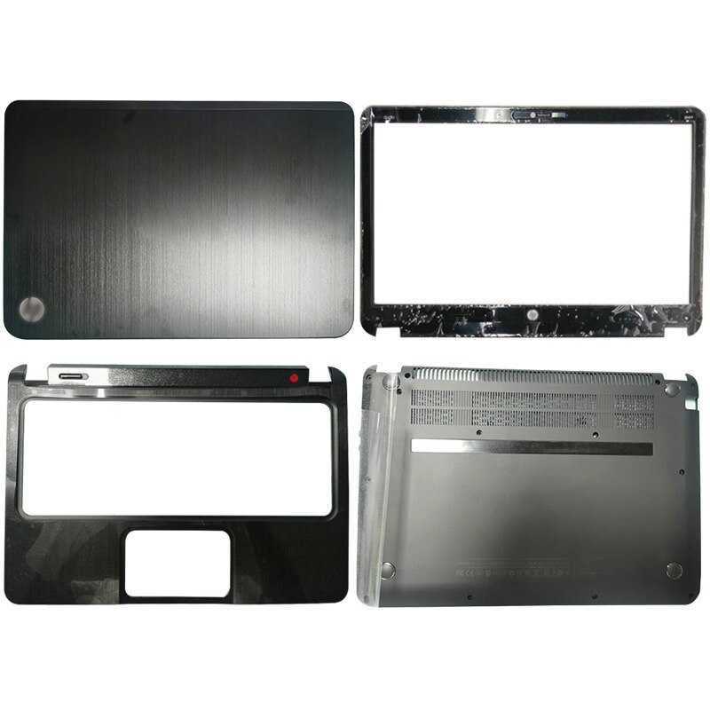 para HP ENVY 4 ENVY4-1000 4-1008 4-1040 TPN-C102 Laptop LCD cubierta trasera/bisel frontal/reposamanos/cubierta inferior 686574-001 negro