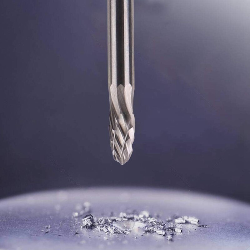 Fraises rotatives 25 pièces, fraises en acier rotatives, forets en diamant, outil rotatif avec tige de 1/8 pouce pour la menuiserie de bricolage