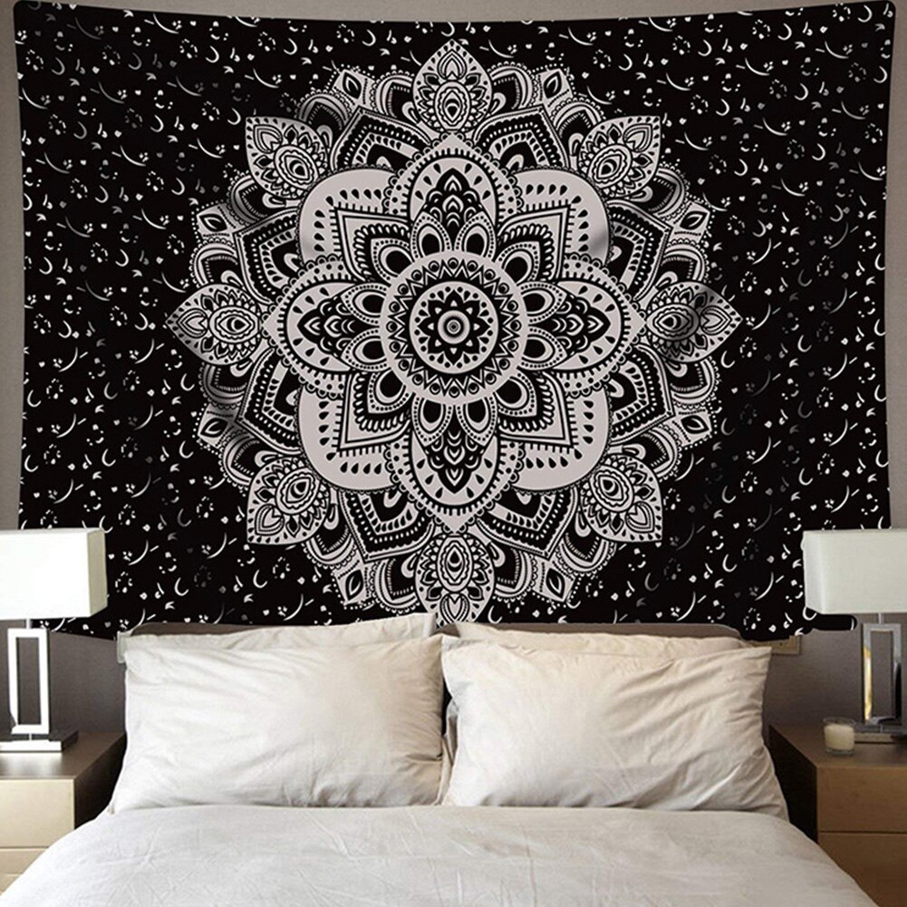 Living Room Floral Office Digit Printed Hanging Tapestry Photo Show Background Hotel Craft Mandala Wall Mounted Home Decoration