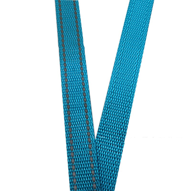 5Meters 15mm Safety Reflective Webbing Backpack Luggage Tape Pet Basic Collar Handmade Accessories Outdoor Camping Use: Lake Blue 15mm