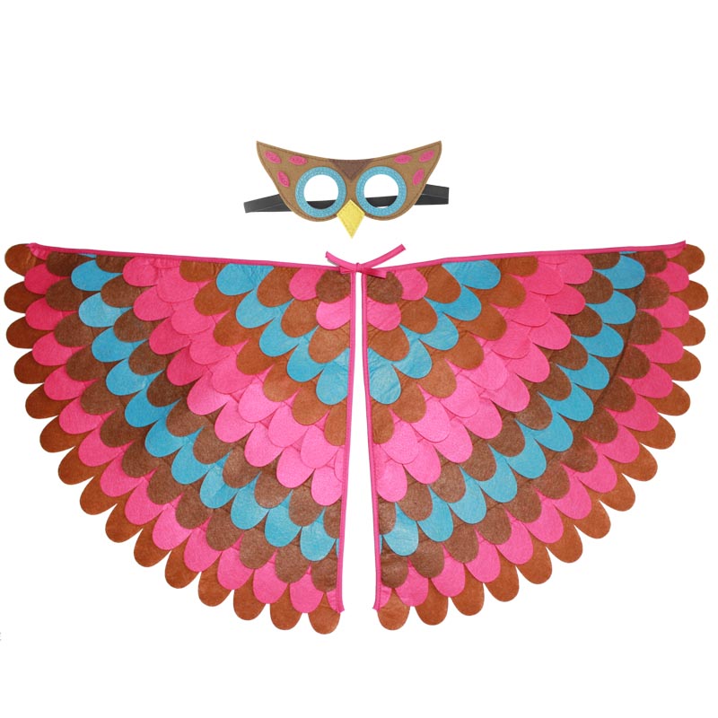 Disfraz de Halloween para niño y niña, traje de Halloween con ala de búho y pájaro con máscara, traje de Halloween para niño y niña, traje de Animal de lujo para niño pequeño, nuevos para niño: W21 Magical Owl
