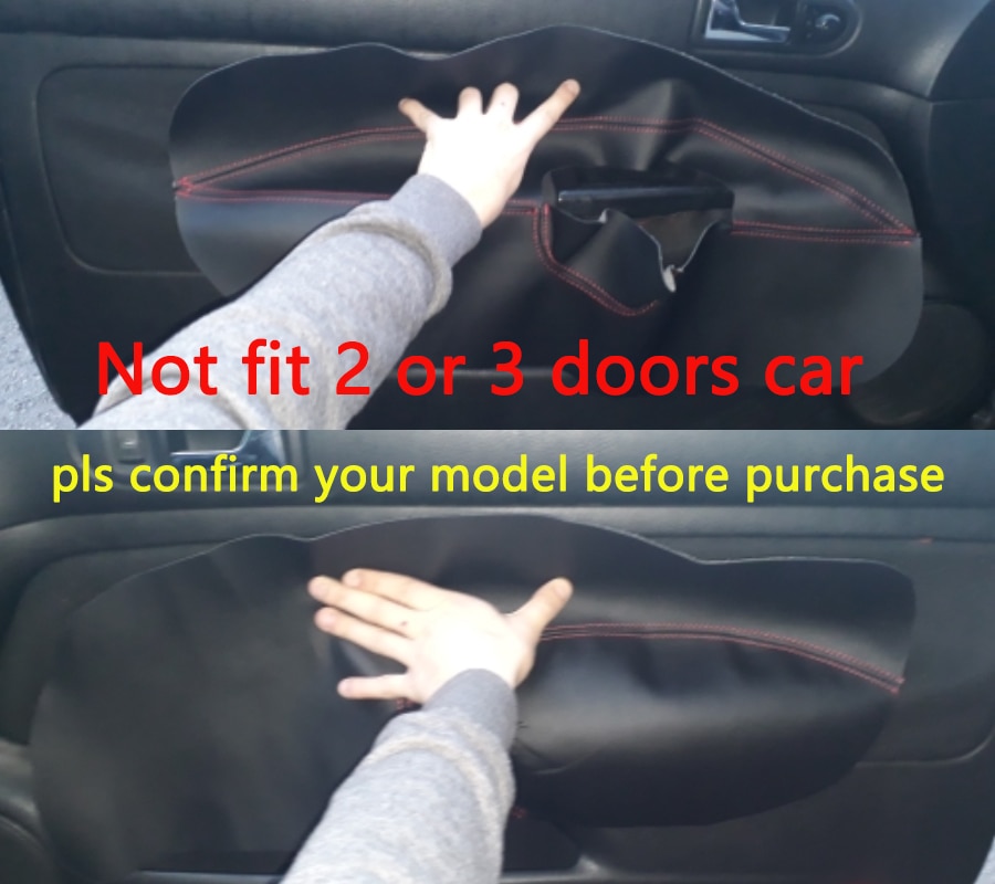 Panneau d'accoudoir de porte de voiture | Garniture en cuir microfibre, gris RHD / LHD pour VW Golf 4 MK4 Bora Jetta 1998-1999 2003 2004 2005