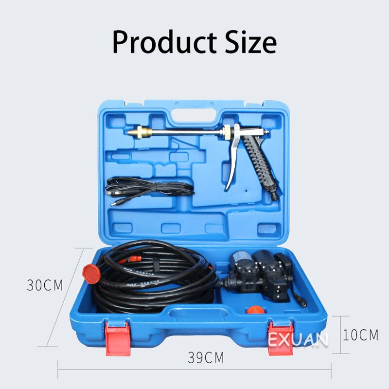 Portable dual-pump car washing machine / Household 220v high pressure car washing machine / Car washing water pump