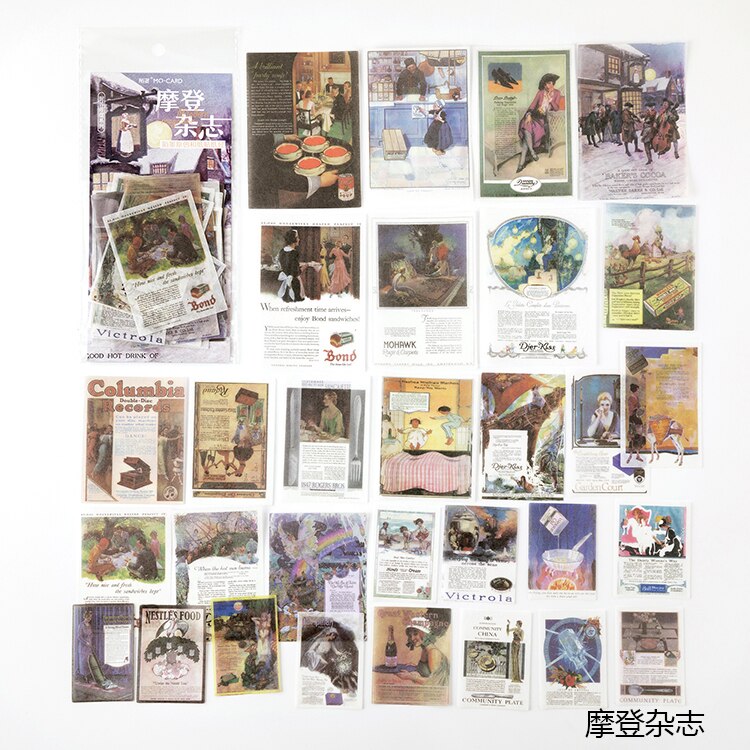 60 st/påse retro blommor växter dagbok papper klistermärke dekoration klistermärken diy för hantverk dagbok scrapbooking planerare etikett klistermärke: H