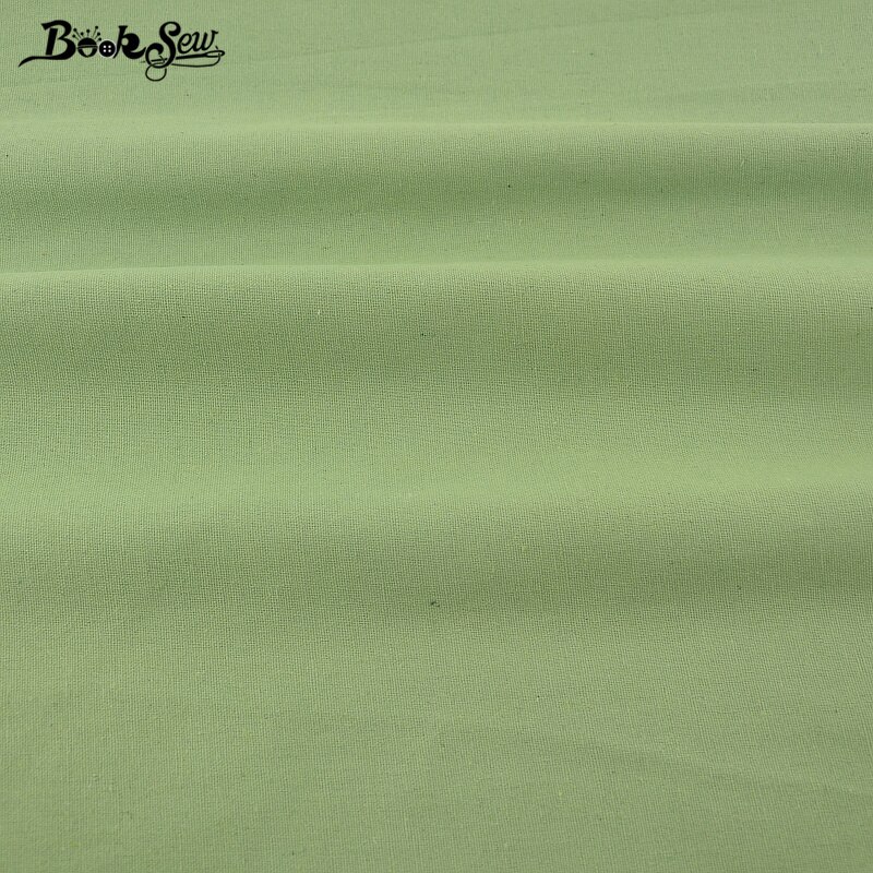 Booksew Cotton Linen Fabric Sewing Material Tissu For Tablecloth Pillow Bag Curtain Cushion Zakka Dark Green Home Textile