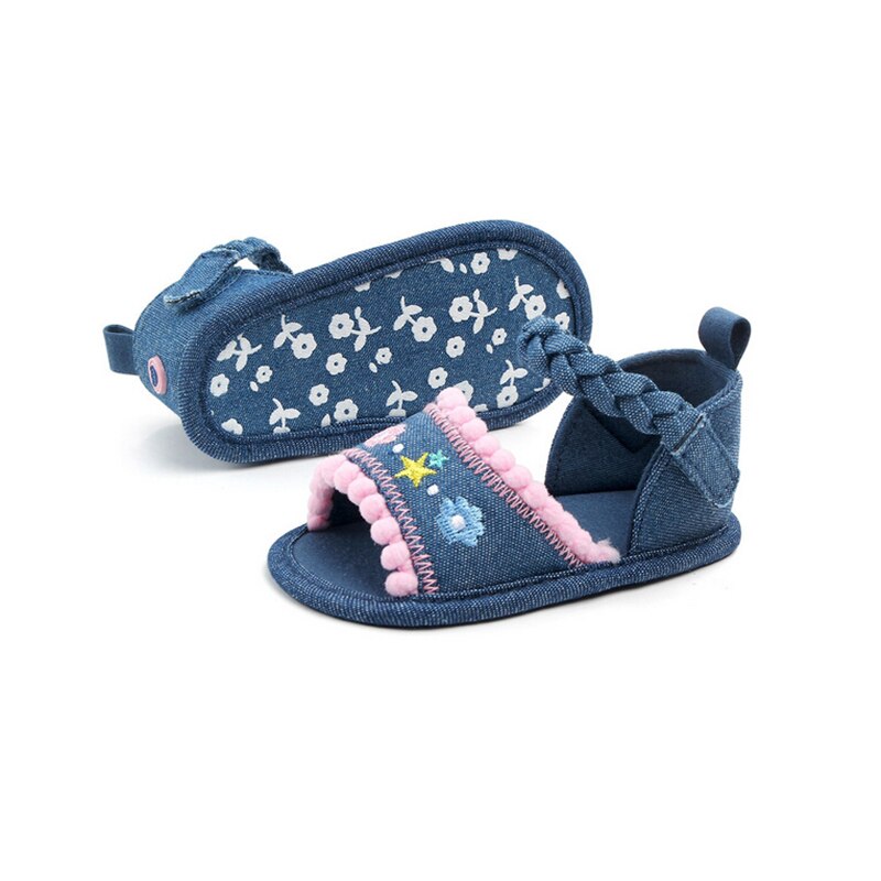 Focusnorm Baby Mädchen Rüschen Blume Schuhe Sandles Sommer Schuhe Kleinkind Prewalker