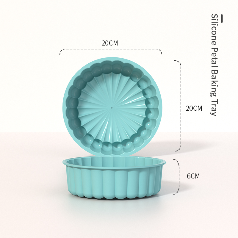 Molde de silicona 3D para pastel, herramienta de decoración, herramientas para repostería DIY para hornear, molde para pastel, cocina, molde de tubo estriado, utensilios para hornear, accesorios Airfryer: Chocolate