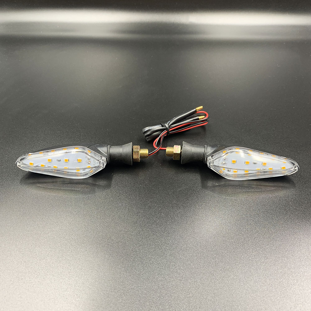 Universele Motorfiets Led Richtingaanwijzer Indicator Amber Knipperlicht Voor Kawasaki Z1000SX Z750 Z1000 Z650 Z900 Z800 Z250 Z300: Default Title