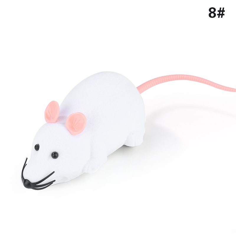 Souris télécommandée à infrarouge pour chat, jouet d&#39;émulation, mouvement mécanique, accessoires pour animaux de compagnie, blague effrayante