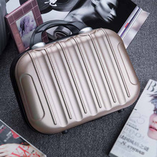 Pequeña maleta dura ropa de fin de semana de viaje belleza maquillaje aseo almacenamiento caja de mano caja de equipaje organizador Accesorios