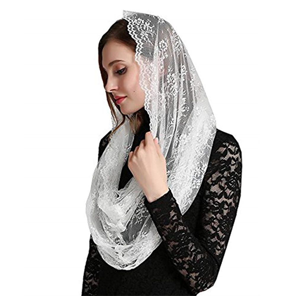 Zwarte beige kanten sluiers mantilla's voor kerk hoofdbedekking hoofddoek katholieke latijnse mis mantilla negra vela negra voile matille