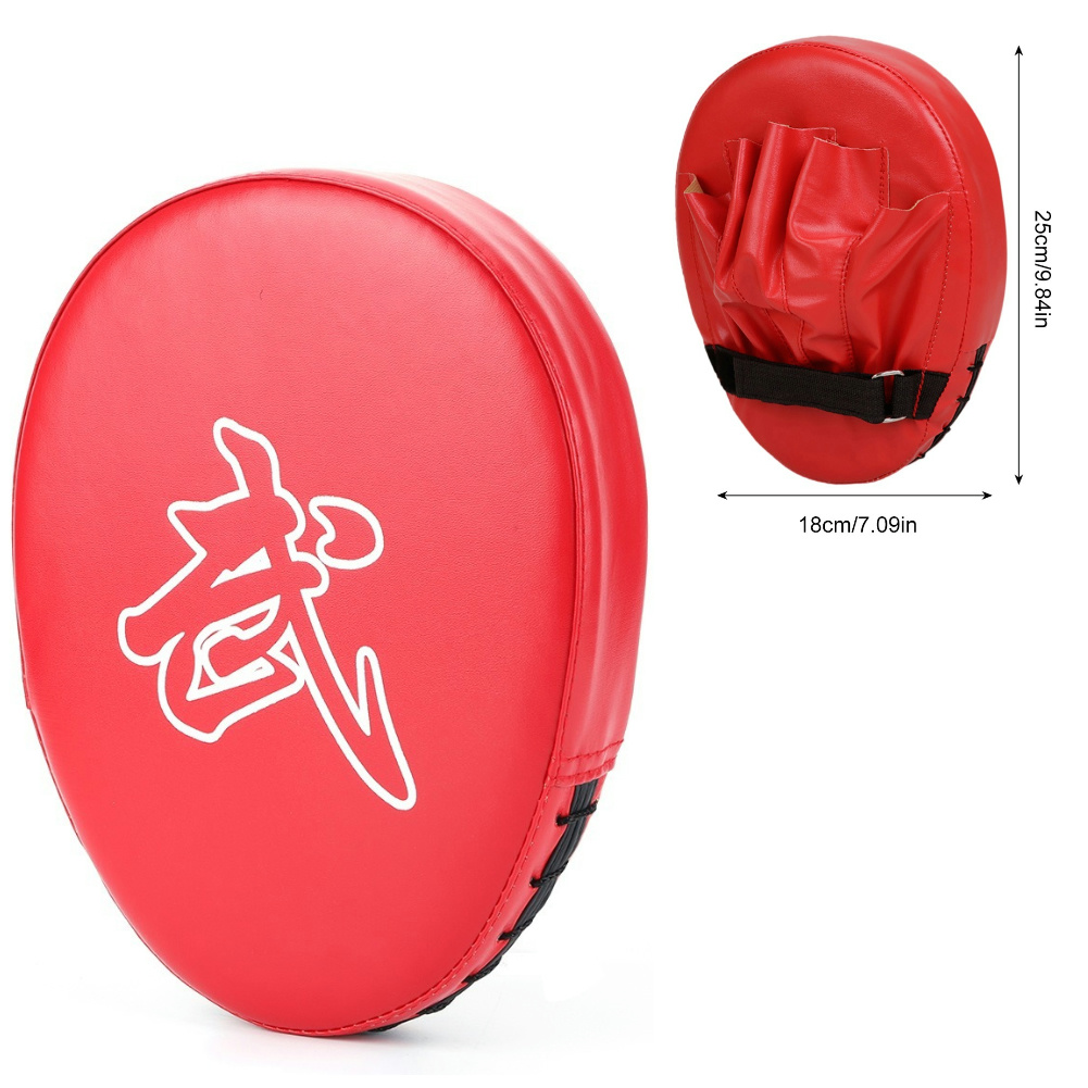 Boxing Target Boxing Pad PU Leather Boxing Focus Pad Muay Thai Foot Target for Kicking Boxing Shield Training: green