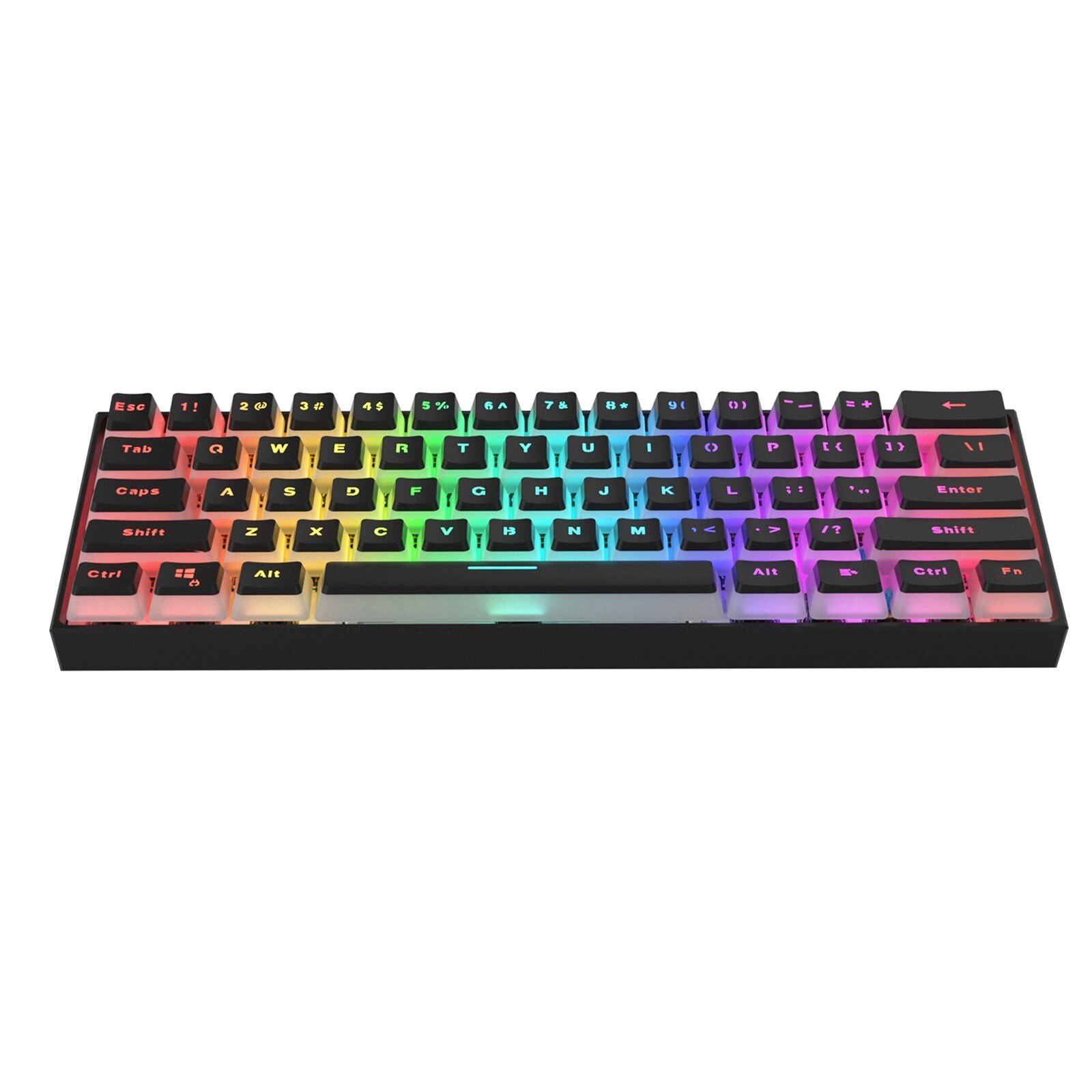 K870T 87 Keys RGB Wirele sbluetooth Dual Mode Gaming Mechanical Keyboard for pc Gaming Keyboards for Tablet Desktop Mechanical