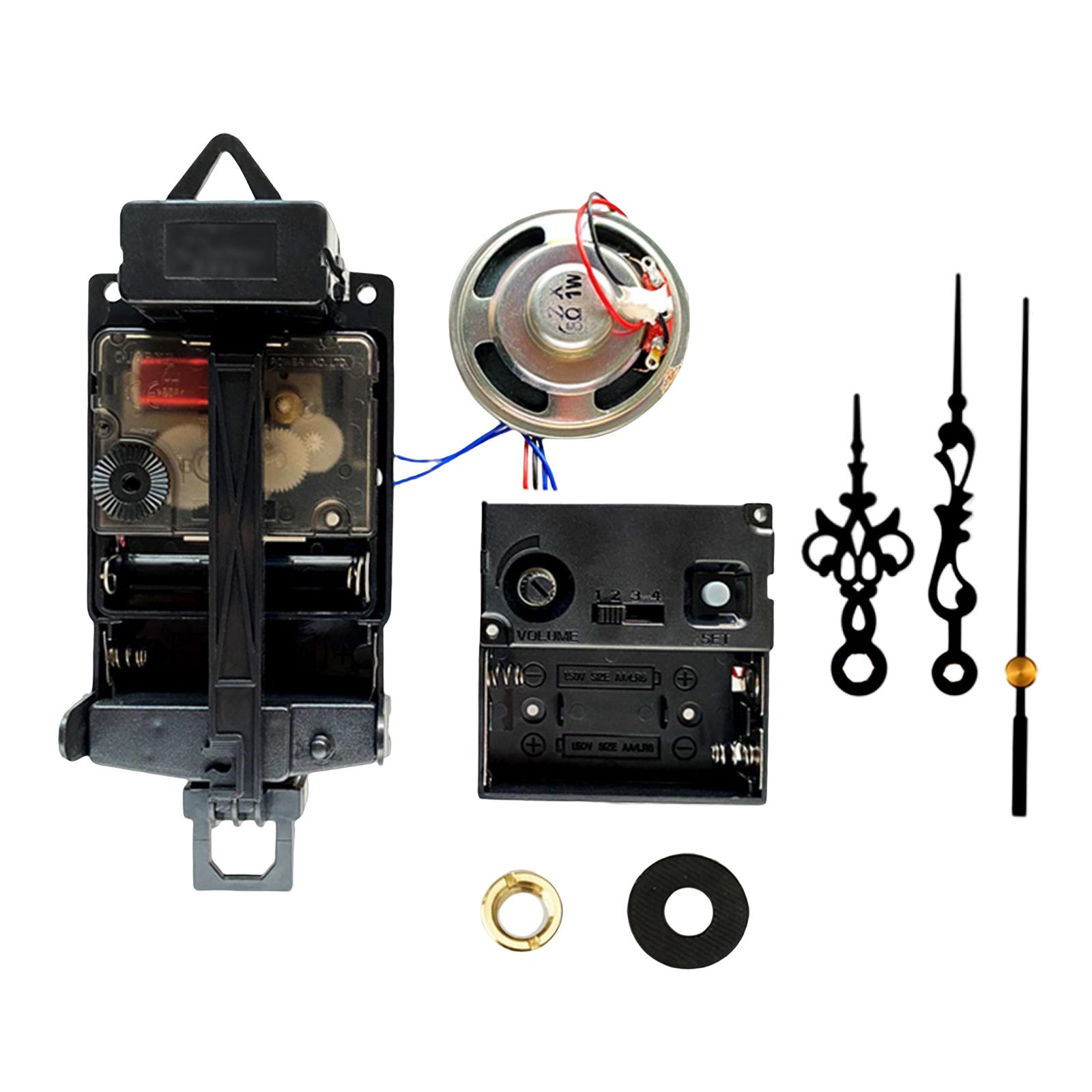 Mecanism de ceas cu pendul cu cutie muzicală, accesorii pentru ceas cu pendul cu corn, mecanism melodic, set de ceasuri pentru îmbunătățirea locuinței diy