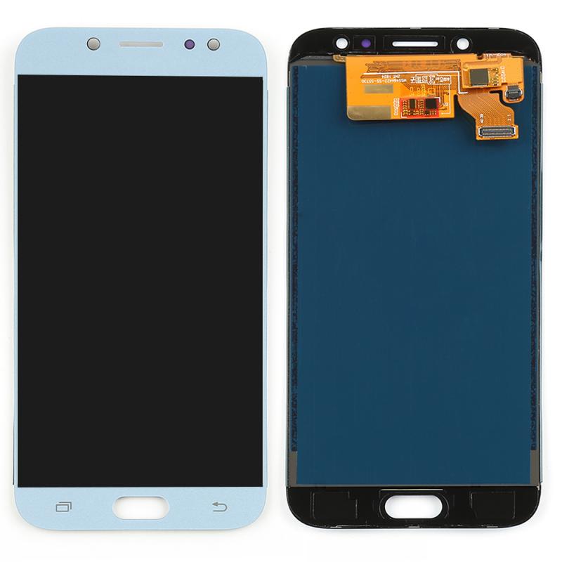 Pantalla LCD para móvil, montaje de digitalizador de pantalla táctil para Samsung Galaxy J7 , accesorios de reparación de SM-J730F: Azul