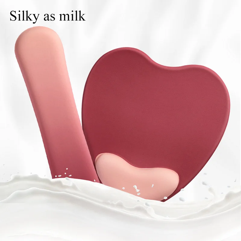 Computer Mouse Pad Ergonomic Cushion Non-slip Rubber Base Memory Foam for Office Home Computer Laptop Desktop Mouse Pads