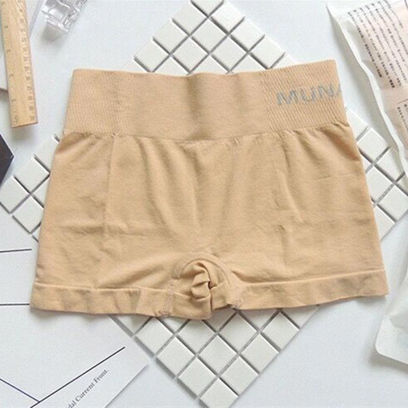 Free Size Soft 1PC Panty Comfortable Brief Pants Female Graceful MUNAFIE Women Safety Pants Underwear Party: Shrimp