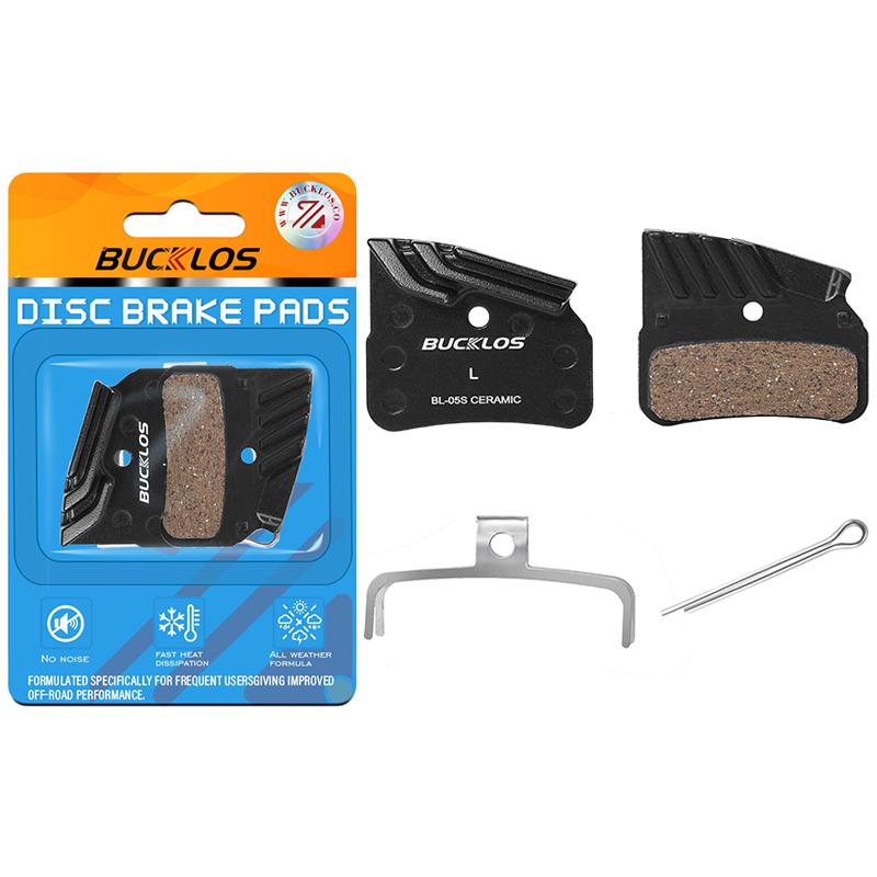 1/2pairs Ceramic Brake Pads N03A N04C Bicycle Pads for DEORE XTR XT BR-M9120 M8120 BR-M7120 Hydraulic Brake Pads with Cooling: WHITE