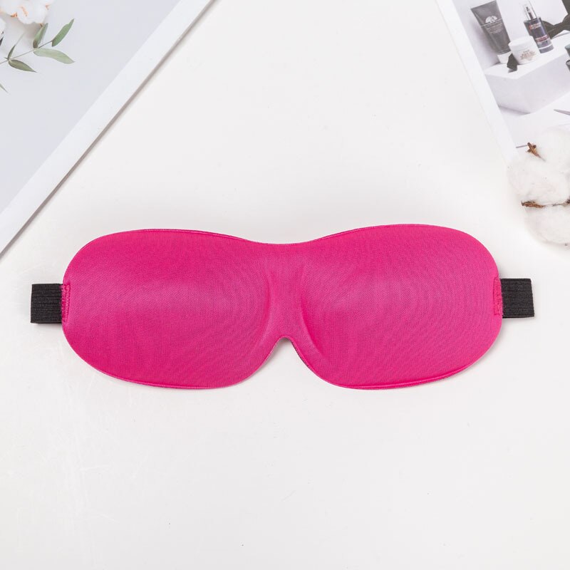 Mascarilla 3D para dormir para hombre y mujer, máscara de algodón estéreo para los ojos, para descanso de ojos, cuidado de la salud: Rose Red