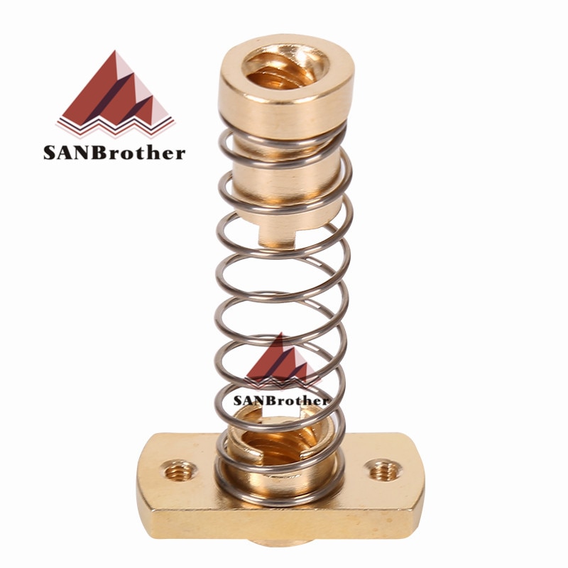 1 stücke * anti-zurück lash TR8 blei schraube messing mutter für upgrade CR-10/Tornado und klon 3D drucker anti backlash Frühling Geladen mutter