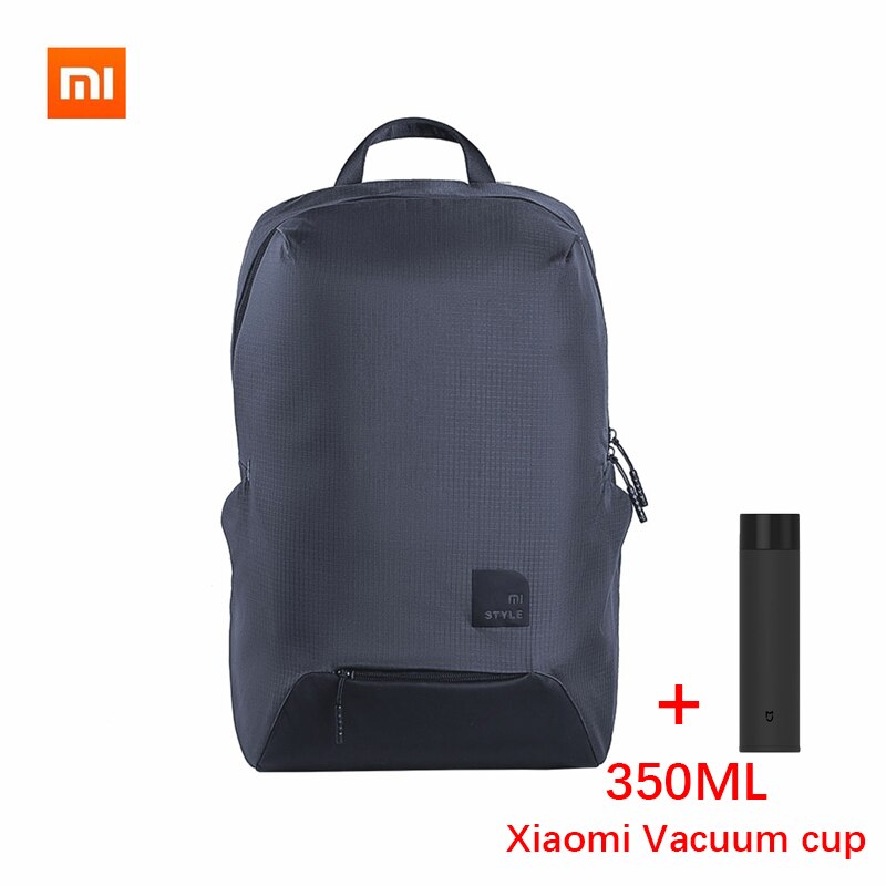 Originale xiaomi sport casuali zaino 23L tecnologia intelligente di livello del materiale di decompressione 4 sacchetto impermeabile del computer portatile borsa studente borsa: Blue 350M blackcup