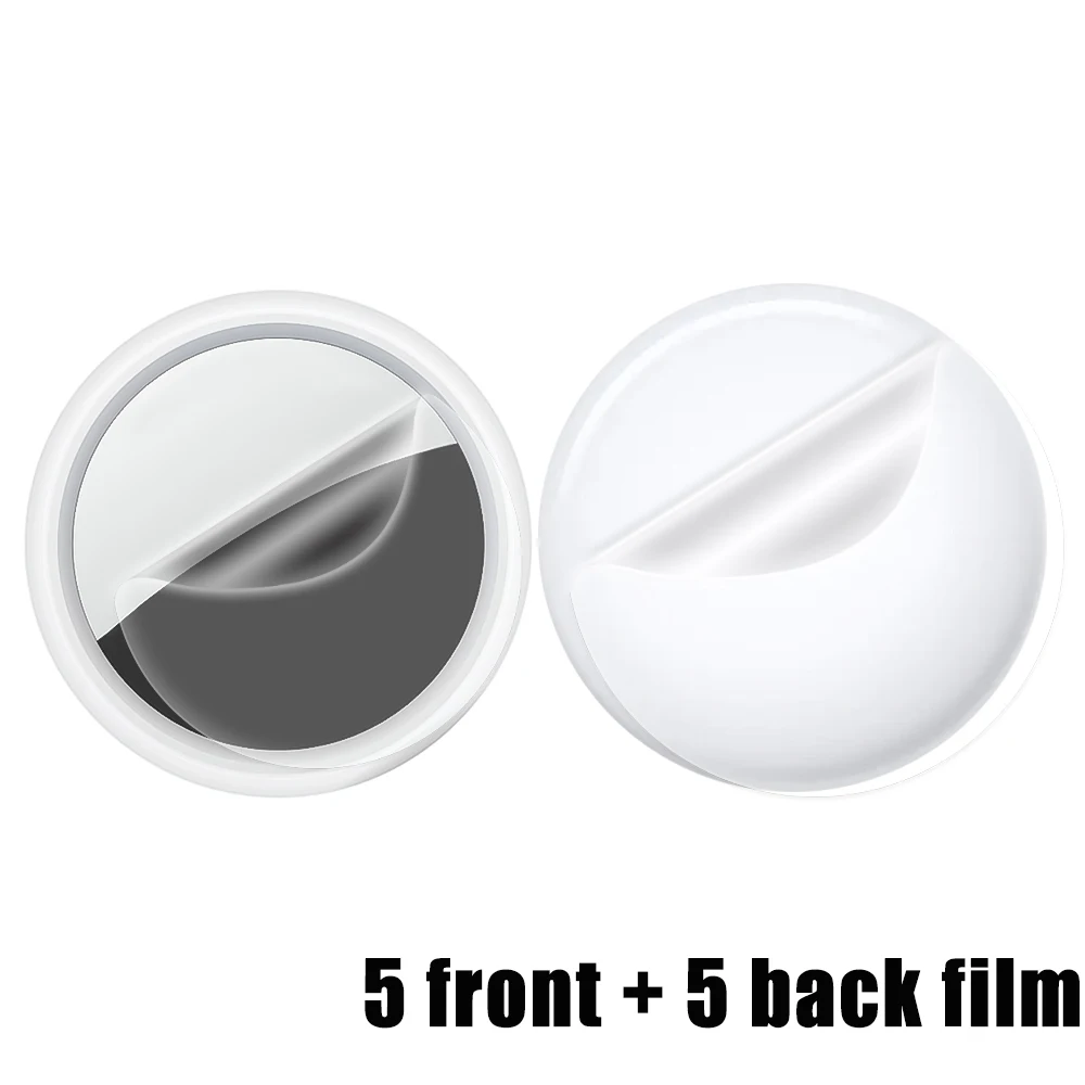 Protector de pantalla de hidrogel para localizador de perros y mascotas, película protectora suave y transparente antiarañazos para Apple Airtag: Black Yellow