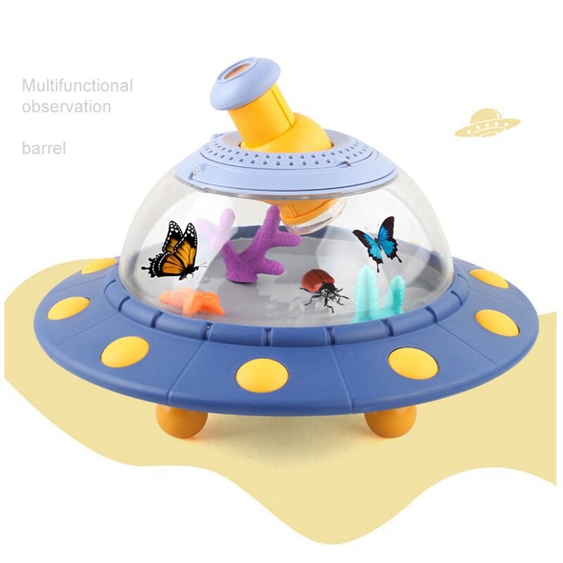 Ufo Transparant Insect Observatie Doos Draagbare Kleine Fish Tank Multi-Functionele Observatie Vat Voor Kids Kind
