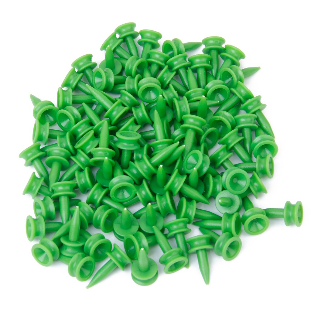 Lot 100 Pcs Green GOLF PLASTIC CASTLE TEES 23mm Small GOLFER ACCESSORIES