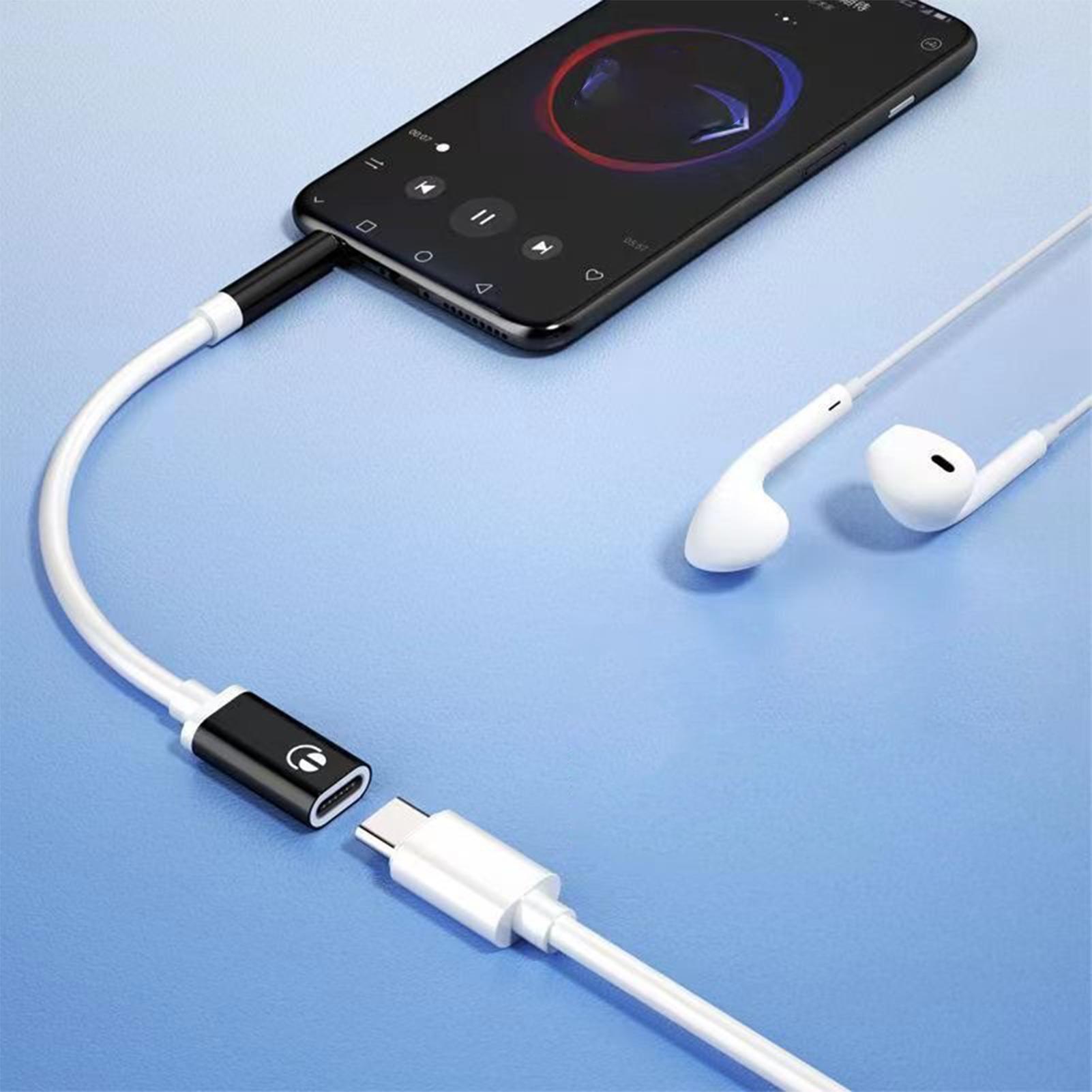 USB C Zu Aux Audio- Dongle Kabel 3,5mm Jack Konverter Typ-C Konverter Kopfhörer Adapter Kopfhörer Audio- Adapter kabel 3,5mm Stecker