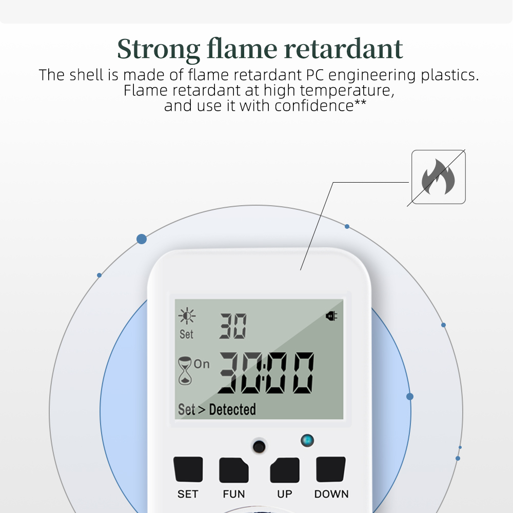 Multifunctionele Digitale Timer Socket Cyclus Programmeerbare Digitale Timer Stopcontact Schakelaar Met Uk/Us/Fr/Eu Plug 120V-60Hz 15A