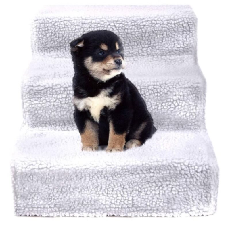 Hund trappor husdjur 3 steg trappor för liten hund katt husdjur ramp stege halkskydd avtagbar valp hundar säng trappor hund hus husdjur leveranser