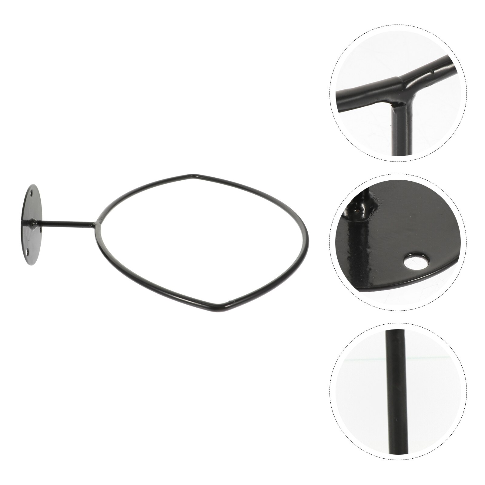 1 set wall-mounted basketball rack sports balls display holder football rugby storage holder