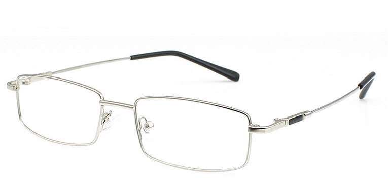 UVLAIK Titanium Alloy Glasses Frames Men Women Spectacle Transparent Eyeglasses Frame Business Eye Glasses Optical Glasses: Silver