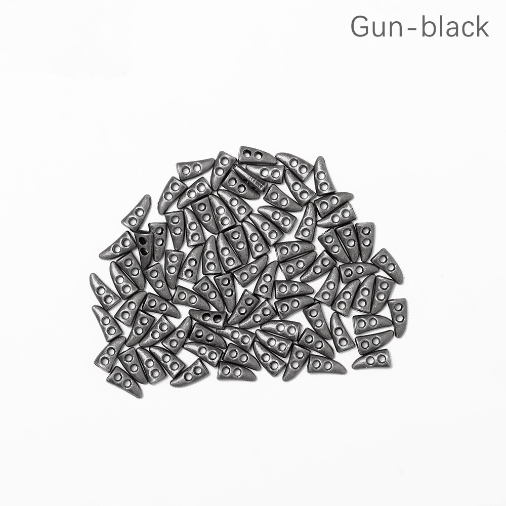 10/20 stk super mini hornknapp for å lage dukker klær frakk ultraliten metallspenne dukke klær sytilbehør: Pistol-svart / 20 stk