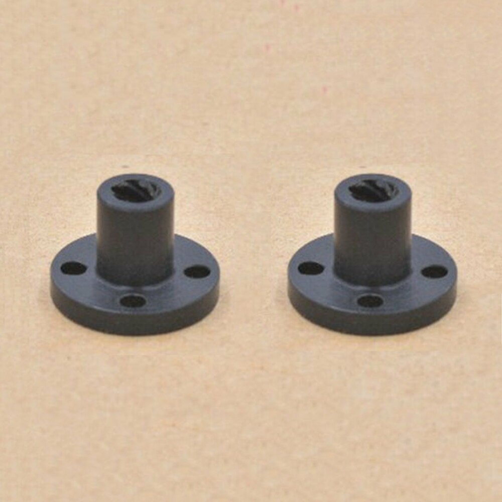 6pcs 3D Printer Parts Black TR8 Lead Screw POM Nut T8 Nut Trapezoidal Screw POM Lead 1/2/4/8mm