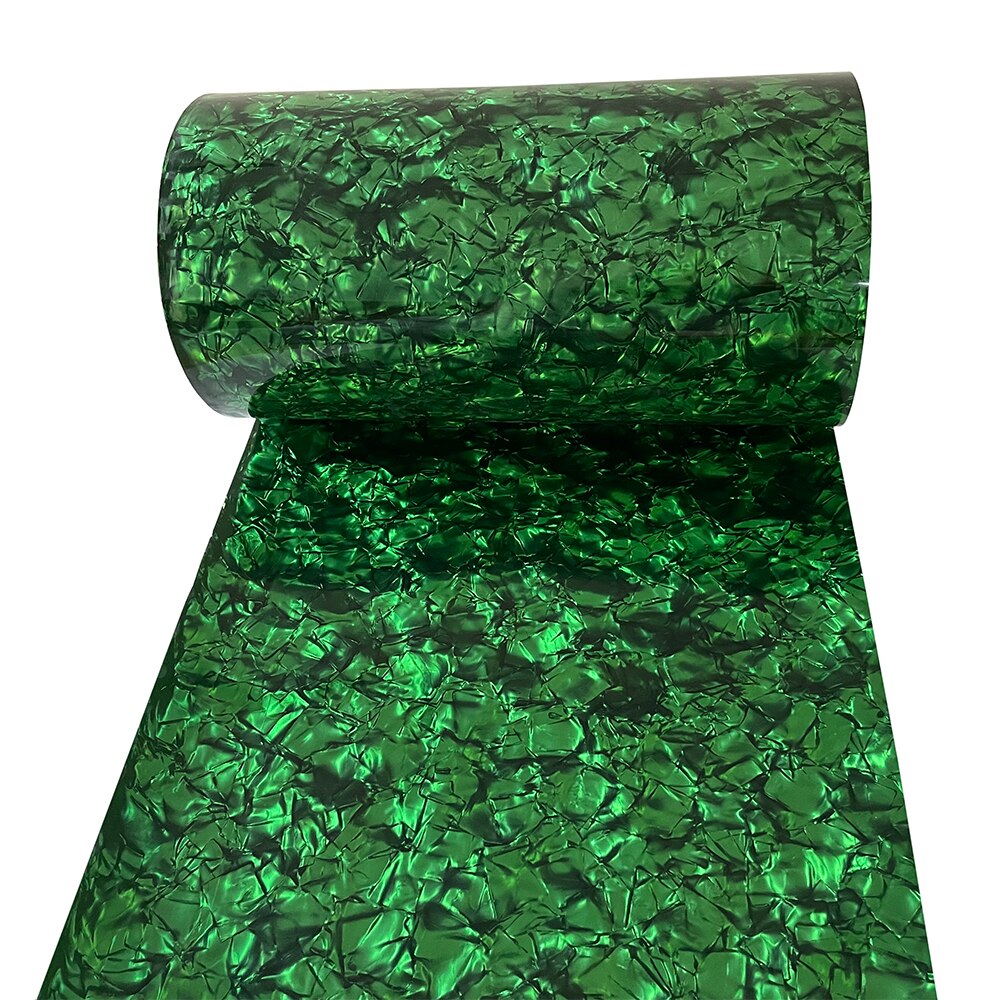 Diy Drum Wrap 0.50Mm Diamond Green Celluloid Sheet Muziekinstrument Deco Vel