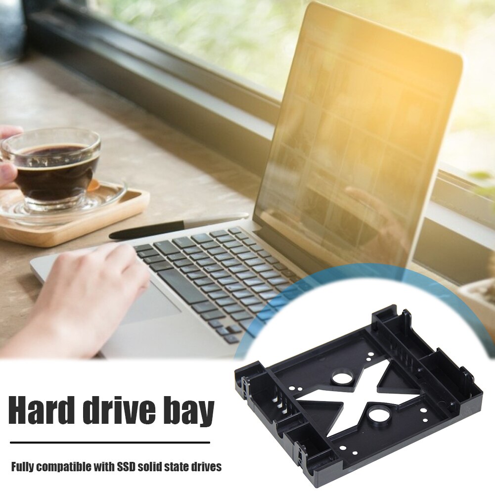 5.25 Optical Drive Position to 3.5 inch 2.5 inch SSD 8CM FAN Adapter Bracket Dock Hard Drive Holder For PC Enclosure Laptop