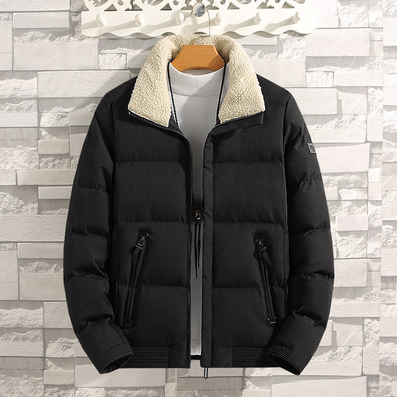 Innerjacka i fleece för män tjocka varma lediga parkas ytterkläder jackor herr jaquetas masculina invern överrock manliga toppar: 6xl